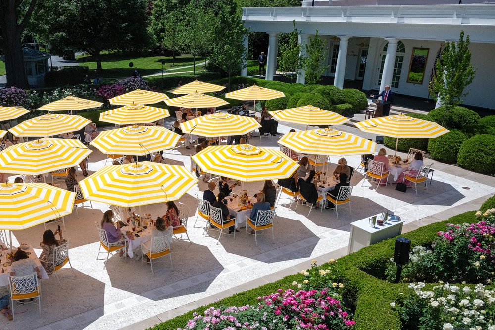While Trump’s redecorating has reportedly caused a headache for staff, Melania was said to be upset over her husband’s plans to pave over the Rose Garden (AFP/Getty)