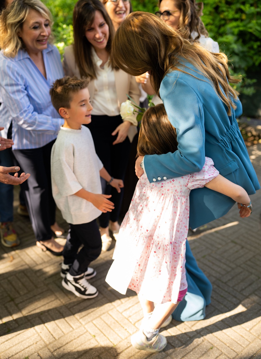 Kate during her visit to (Samir Hussein/PA) (PA Wire)
