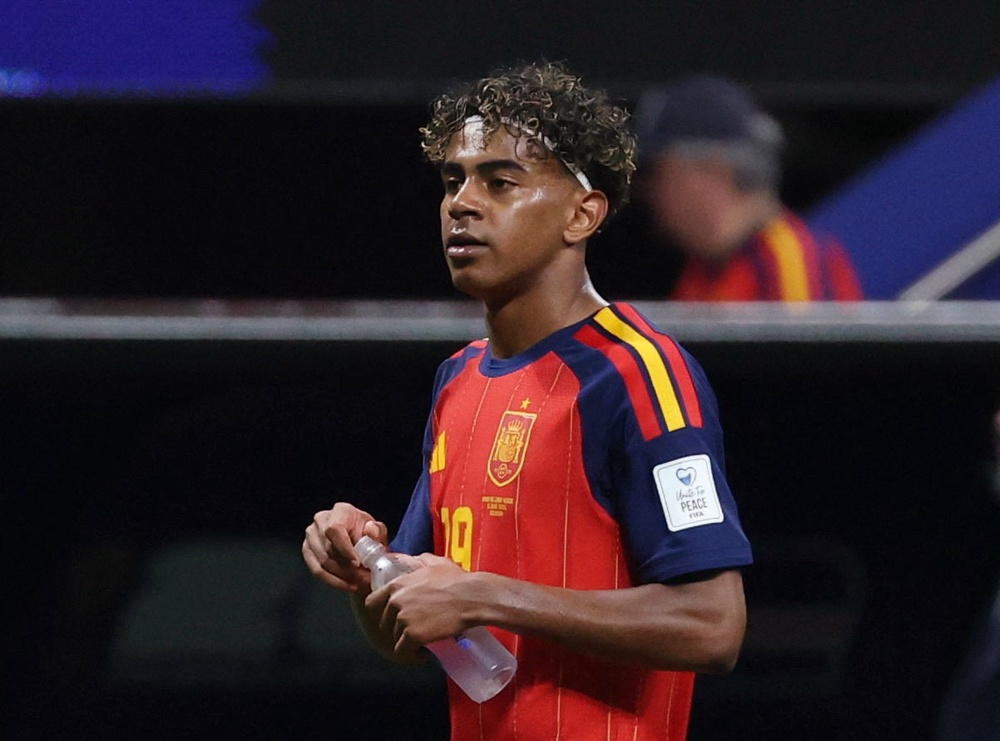 Yamal came on as a substitute in Spain's opening game (Reuters)