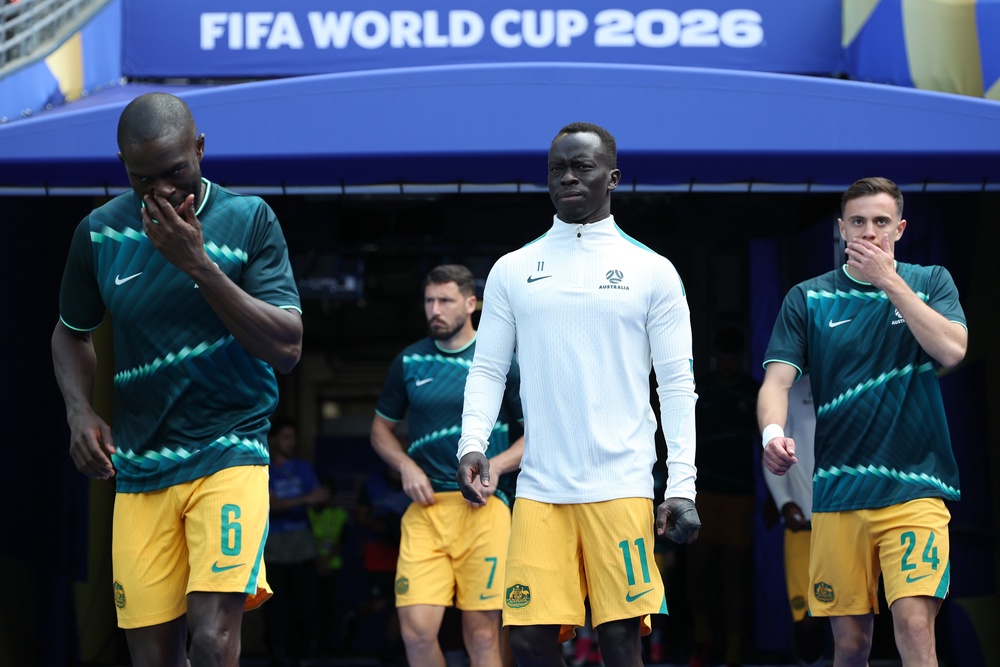 Mabil took part in a video message about diversity ahead of the World Cup that went viral (Getty)
