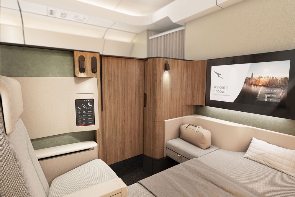 Among the 238 seats will be six first-class suites (Airbus / Qantas)
