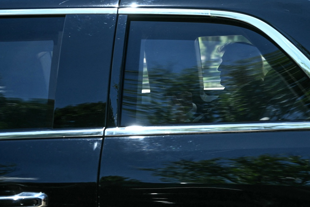 Trump departs White House on Friday (AFP/Getty)