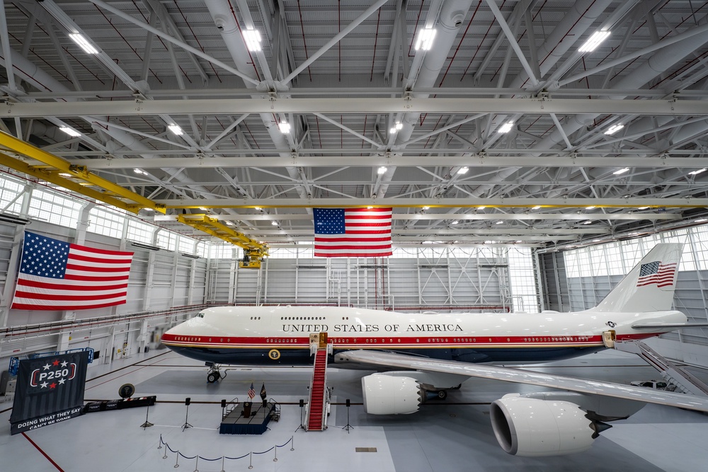 'There will never be one like this. This is very unique,' the 80-year-old president said of the aircraft (US Air Force)