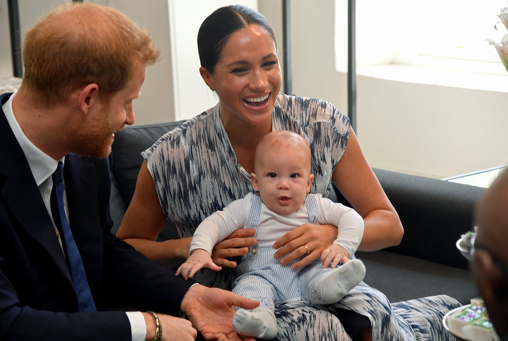 The Duke and Duchess of Sussex along with their son Archie who has not been seen at an official public event for a number of years (Toby Melville/PA) (PA Archive)