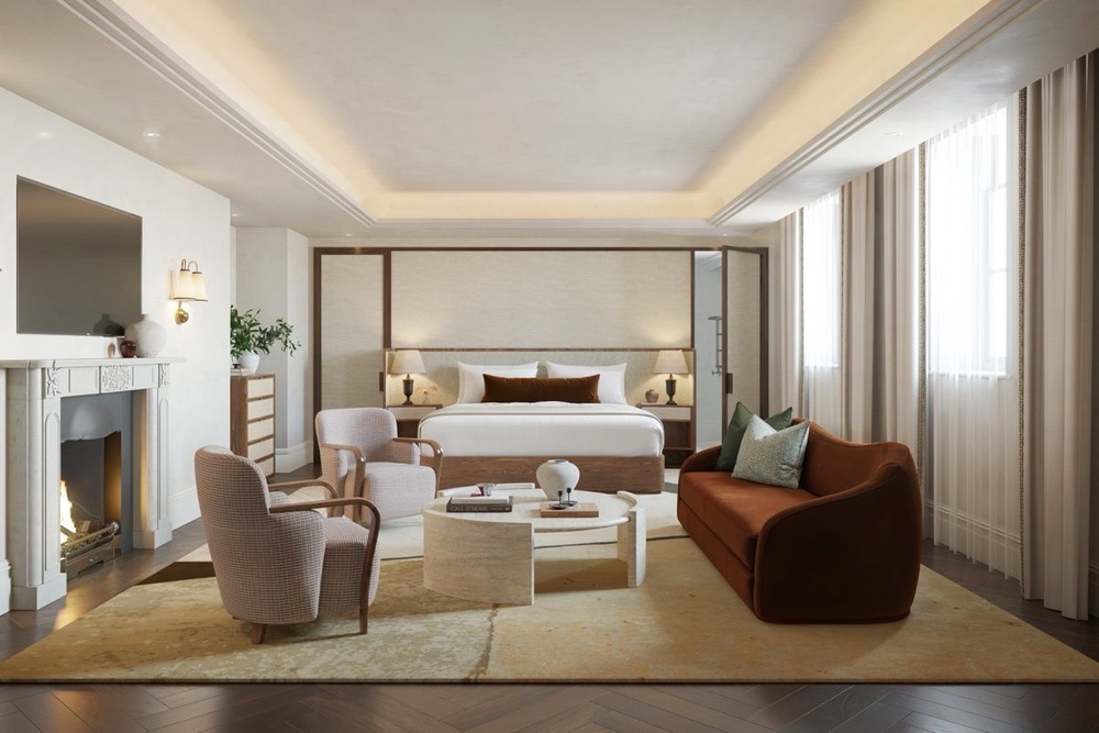 The hotel will feature 114 rooms and suites (Waldorf Astoria London)