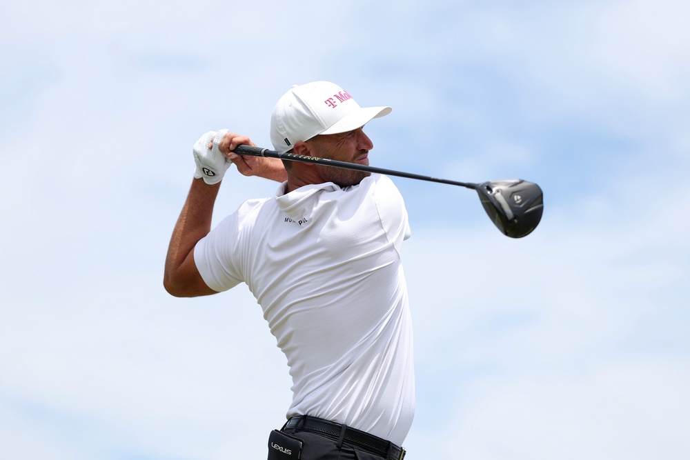 Wyndham Clark leads the US Open on -7 after two rounds (Getty)