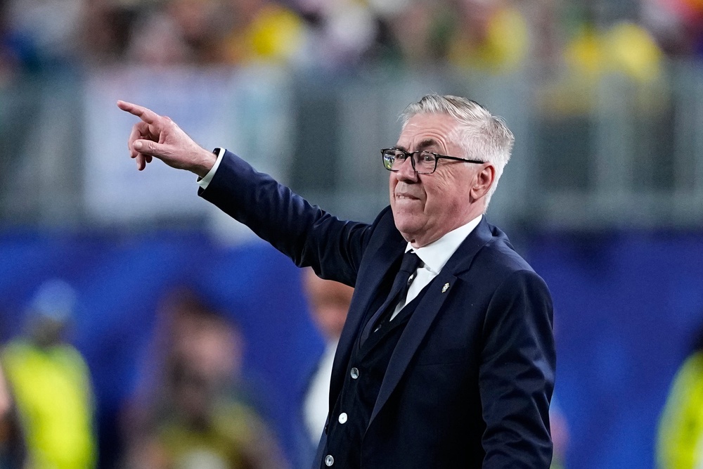 Carlo Ancelotti is slowly figuring things out as Brazil boss (AP)