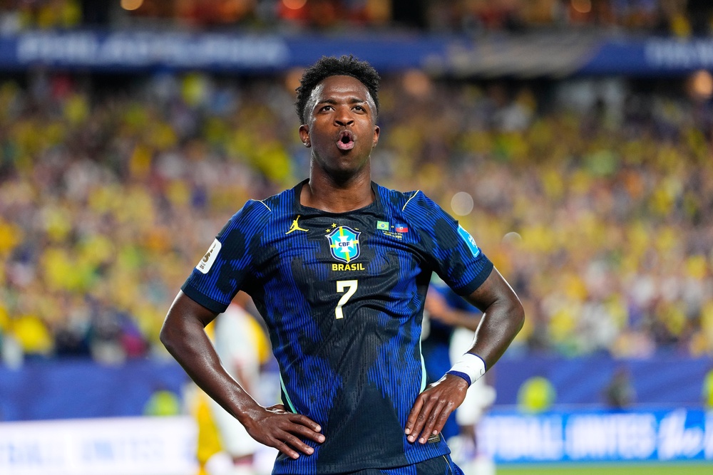 Vinicius Junior isn’t fazed by much, but perhaps an interview with Romario did it (AP)