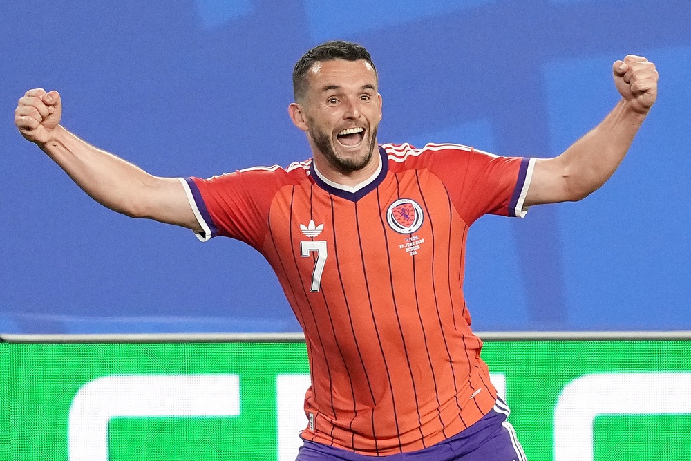 Scotland’s John McGinn celebrates scoring for Scotland against Haiti (Martin Rickett/PA)