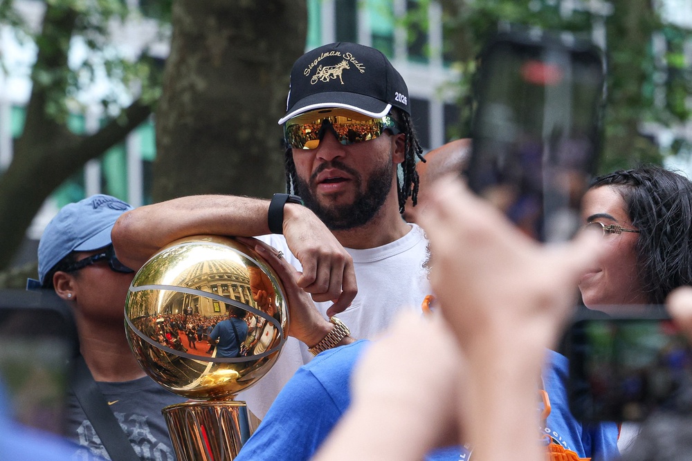Millions of Knicks fans turned out to celebrate the team's first NBA Championship title in 53 years (Reuters)