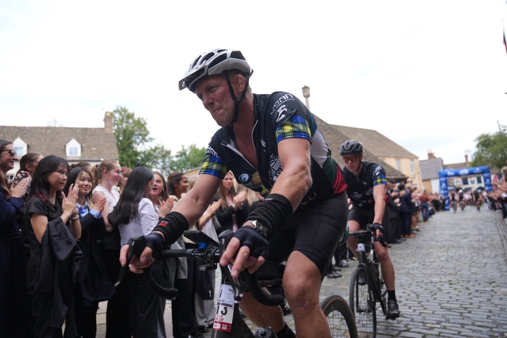 Moody visited his former school in Rutland during the challenge (Joe Giddens/PA) (PA Wire)