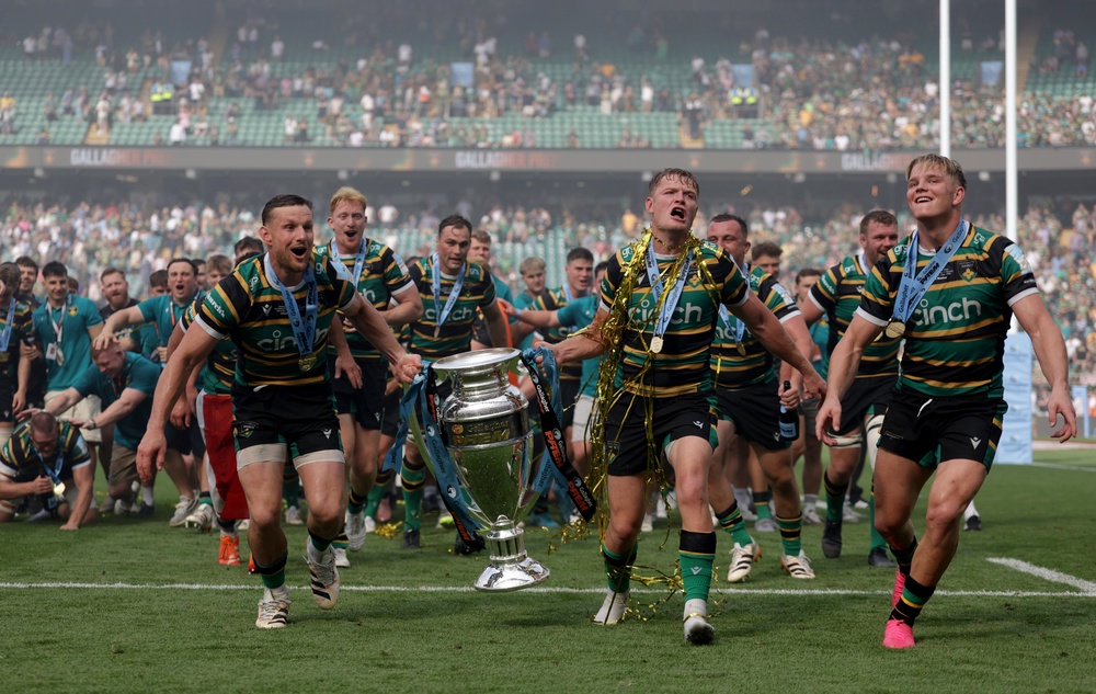 Northampton were crowned 2026 Prem champions after beating Exeter at Twickenham (Steve Paston/PA) (PA Wire)
