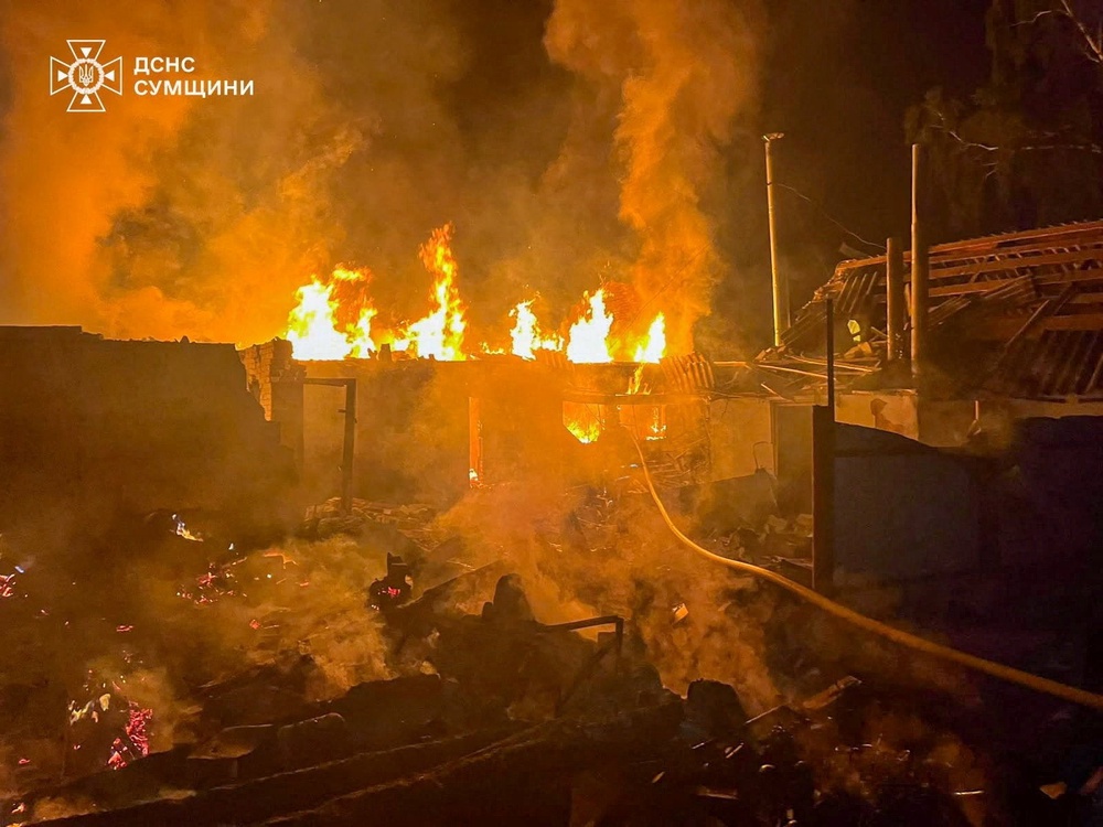 Two members of the boy’s family were also killed in the attack on Sumy (Reuters)