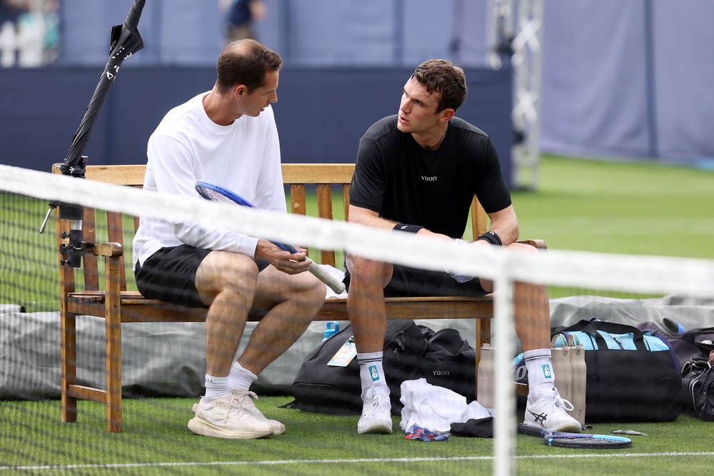 Jack Draper returns to Wimbledon with coach Andy Murray in his corner (Getty)