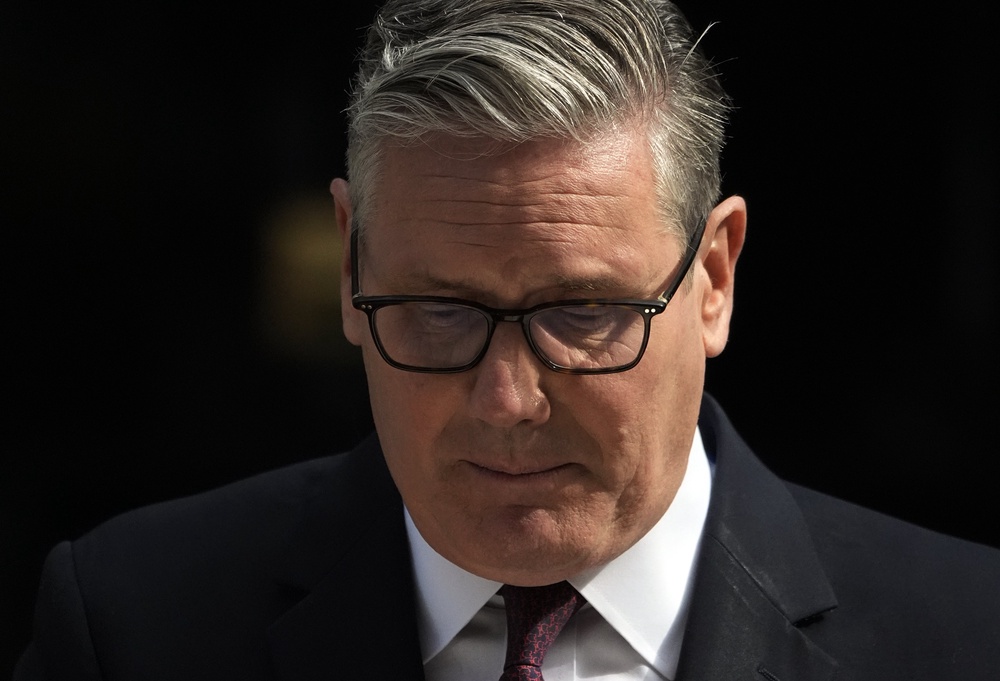 Prime Minister Sir Keir Starmer resigned outside Number 10 (Andrew Matthews/PA) (PA Wire)