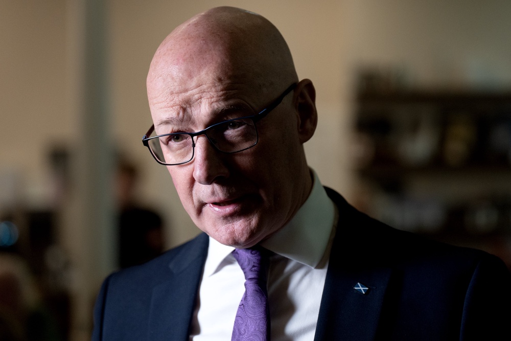 Scottish First Minister John Swinney said there was ‘no reason to believe’ whoever succeeds the Prime Minister would be ‘any different’, arguing that more ‘fundamental change’ is needed. (Jane Barlow/PA)