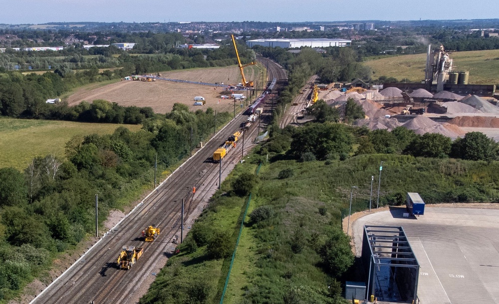 The Rail Accident Investigation Branch (RAIB) said in an interim report on Thursday that data recorders from the train showed the Corby to London St Pancras train acknowledged a red signal warning but ‘continued to accelerate, reaching a maximum speed of 76mph’ (PA)