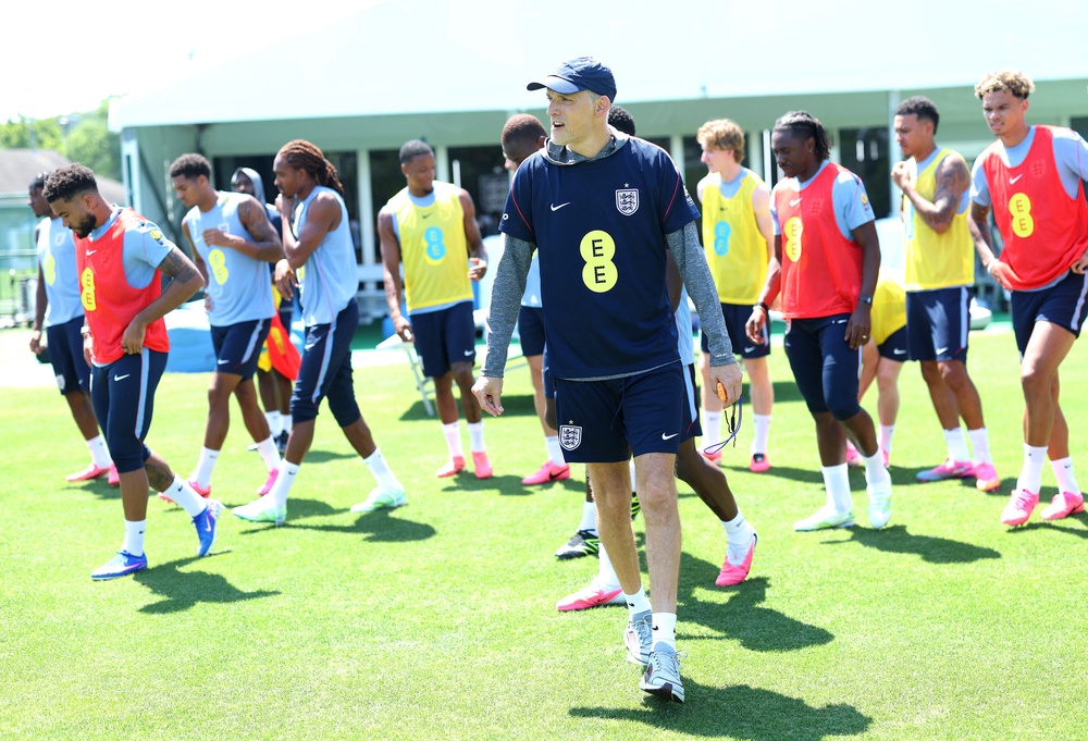 Tuchel is trying to be a relaxed presence around the squad (Getty)
