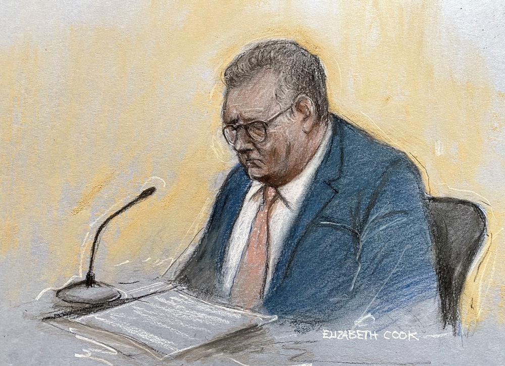 Jeffrey Donaldson gave evidence at the trial for two days (Elizabeth Cook/PA) (PA Wire)
