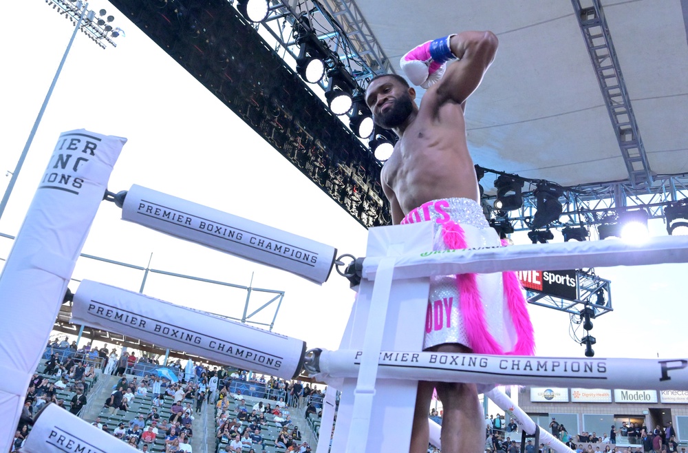 Jaron 'Boots' Ennis after a 2022 victory in California (Getty)