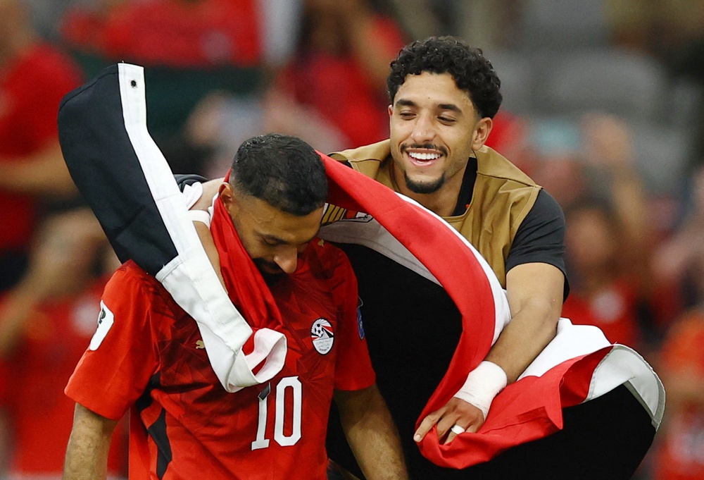 Mohamed Salag helped Egypt to a first ever World Cup win (Reuters)