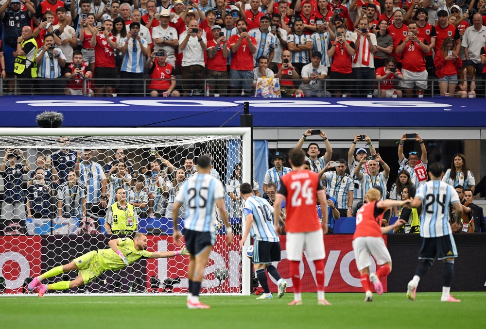 Lionel Messi is among the players to miss a penalty in normal time during this year’s tournament (Reuters)