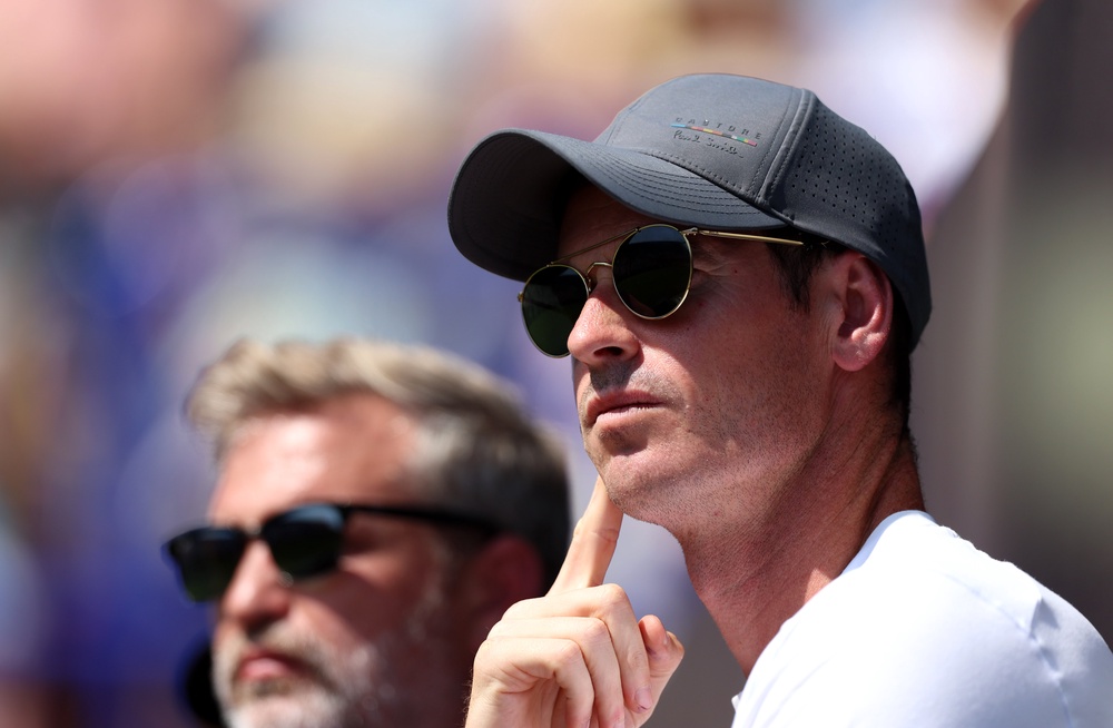 Andy Murray, pictured, watched Jack Draper in action at Eastbourne (Steven Paston/PA) (PA Wire)