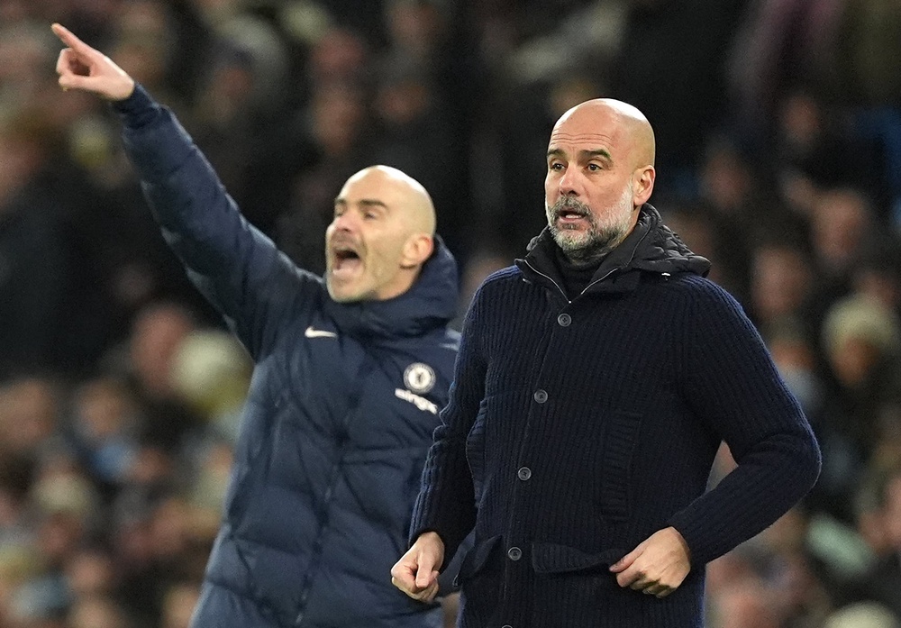 Maresca (left) will succeed Pep Guardiola (Martin Rickett/PA) (PA Wire)