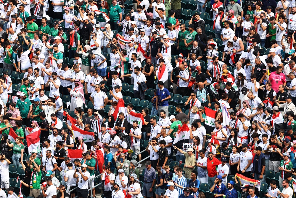 Iraq fans arrive in numbers (Reuters)
