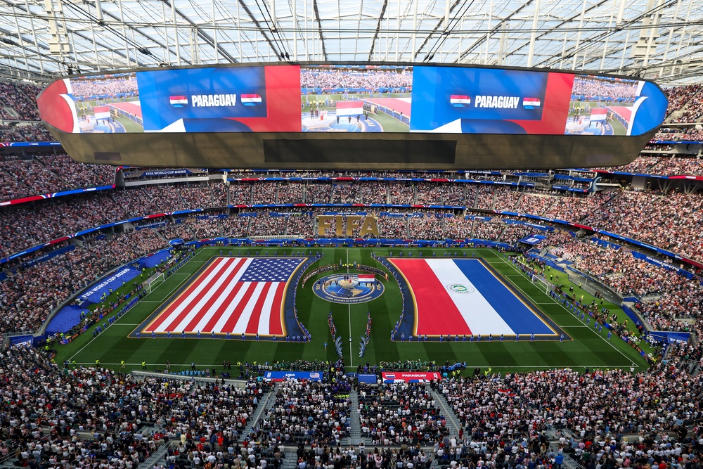 USA took on Paraguay in LA in their opening game of the World Cup (Getty)
