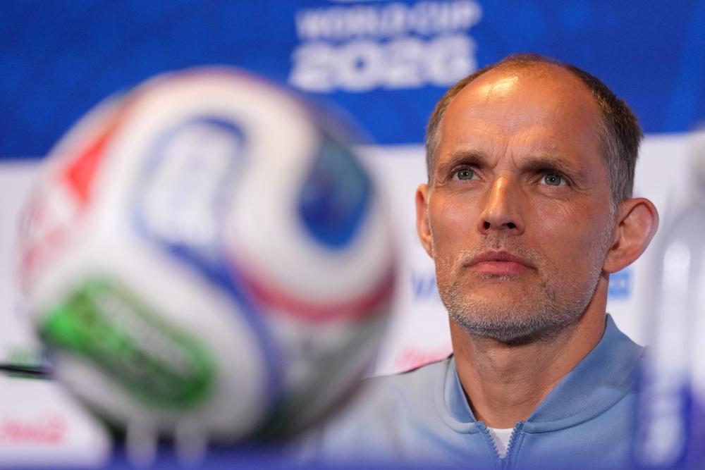 England manager Thomas Tuchel during a press conference at Boston Stadium (Martin Rickett/PA) (PA Wire)