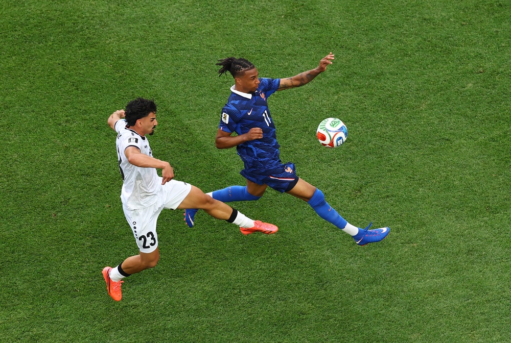 Michael Olise drifts around the final third of the pitch (Reuters)