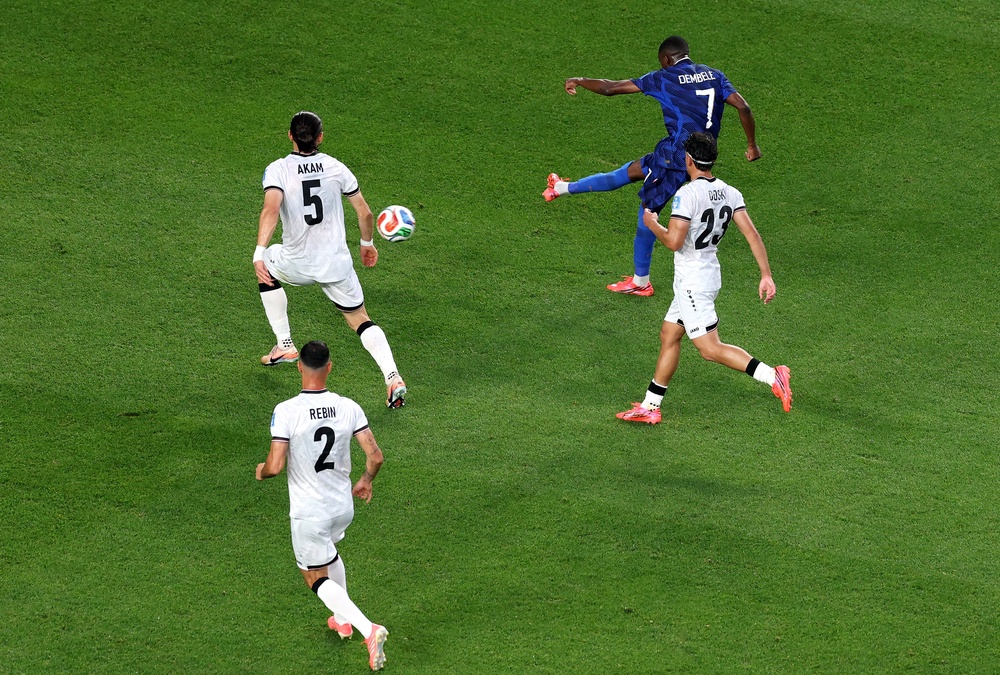Dembele’s goal illustrated the role that both himself and Olise will have to play in France’s success this summer (Getty)