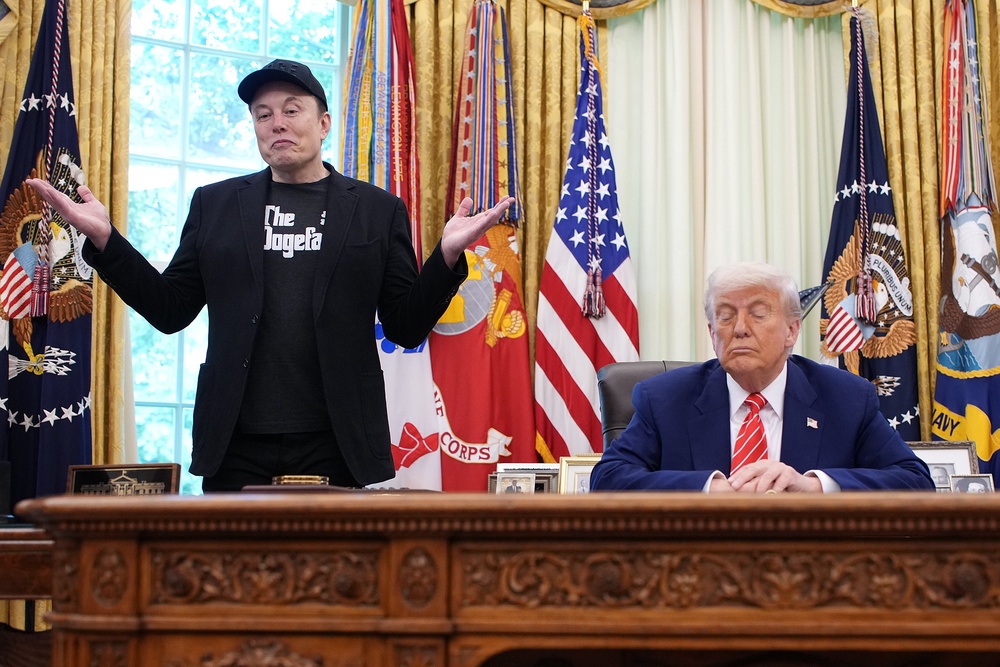 Several others in Trump’s orbit have reportedly taken issue with Elon Musk in the past, including White House Chief of Staff Susie Wiles and Treasury Secretary Scott Bessent (Getty Images)