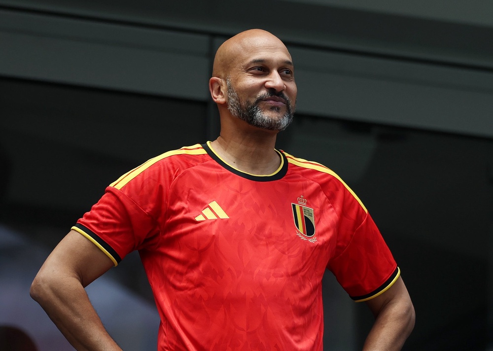 Comedian Keegan-Michael Key attended the match between Iran and Belgium in LA (Getty)