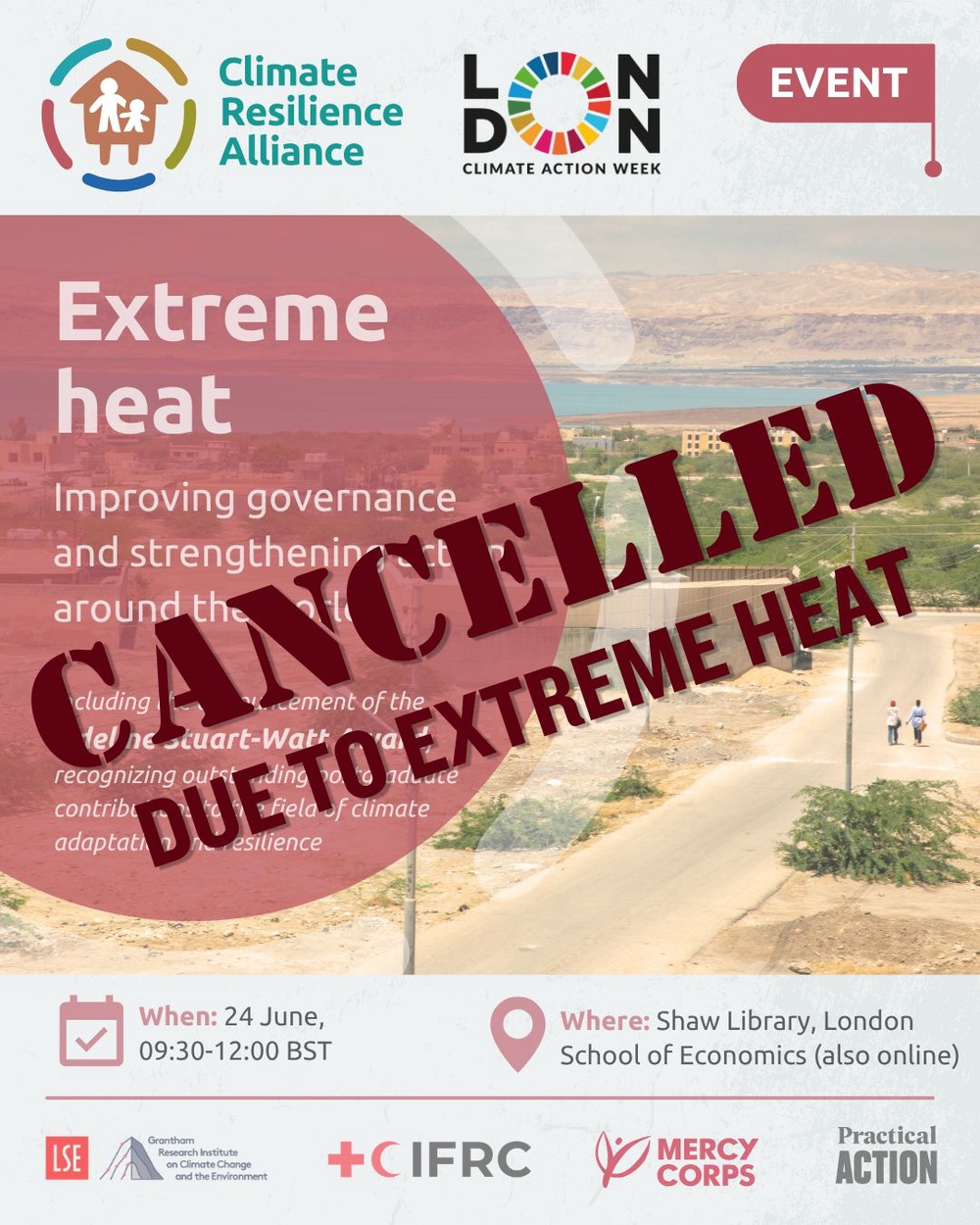 Image from: UK heatwave latest: Rare red extreme heat warning looms with rail alerts, schools shut and hosepipes banned