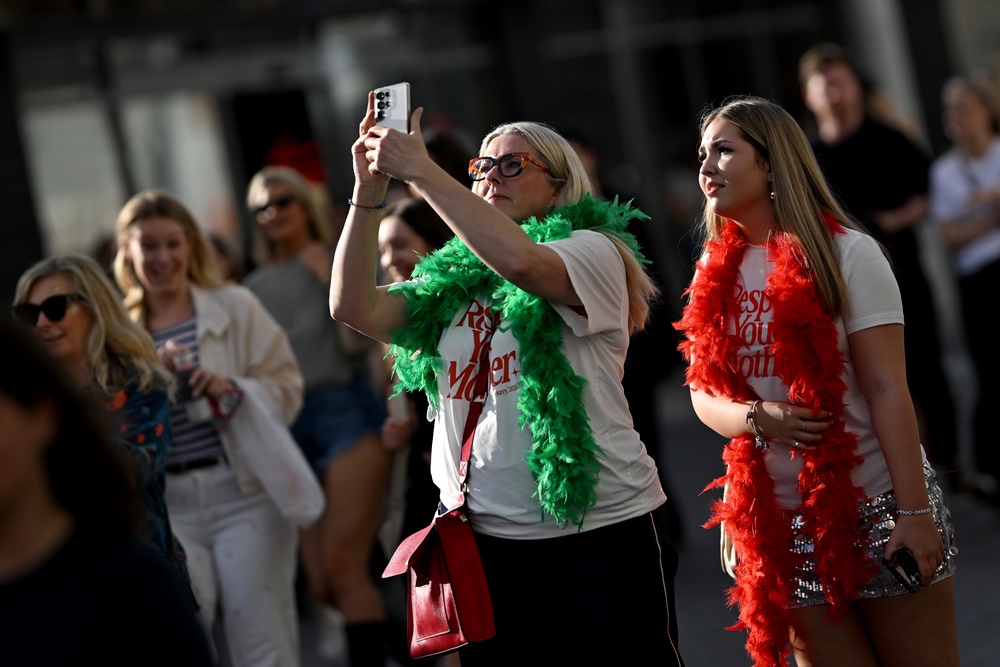 Fans arrive for the Harry Styles 