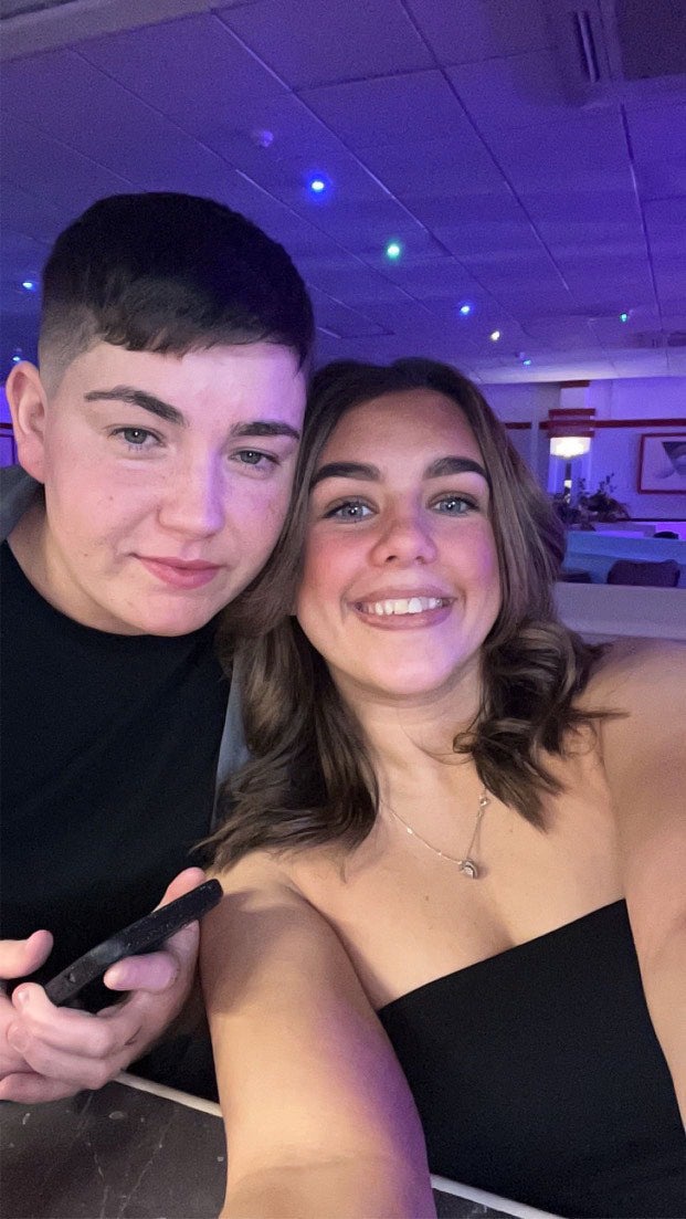 Caitlin Andrew (left) with her best friend Tyla-Neve Malone, who died from epilepsy last year (Caitlin Andrew/PA) (PA Media)