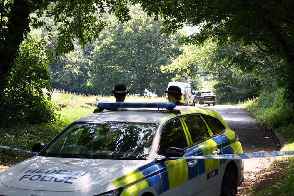 Parts of Pilgrims Park were cordoned off after the body was discovered (PA)
