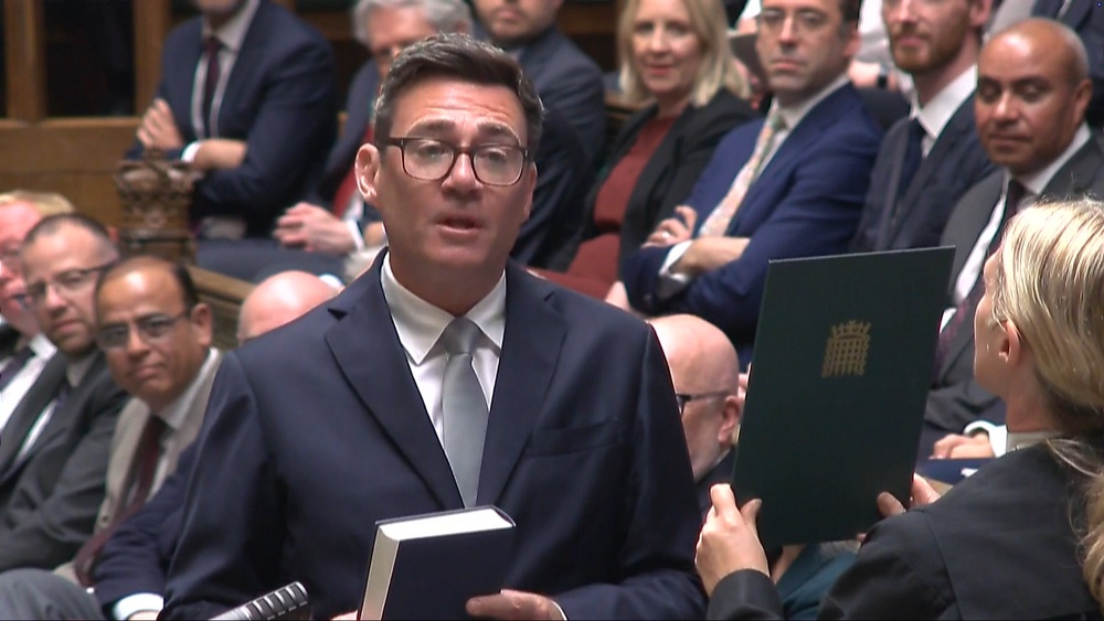 Mr Burnham returned to Westminster after nearly a decade on Monday (House of Commons/PA) (PA Wire)