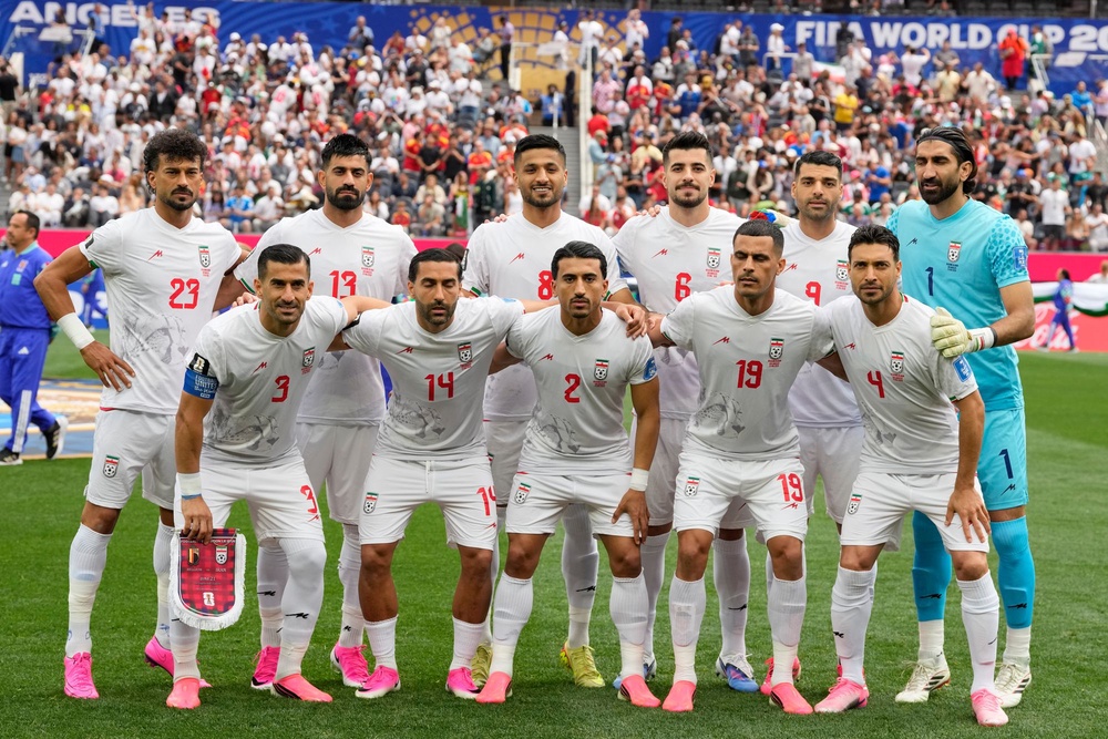 The decision to ease restrictions comes after Iran’s national football team left a message of gratitude in their SoFi Stadium locker room Sunday (AP Photo/Andre Penner)