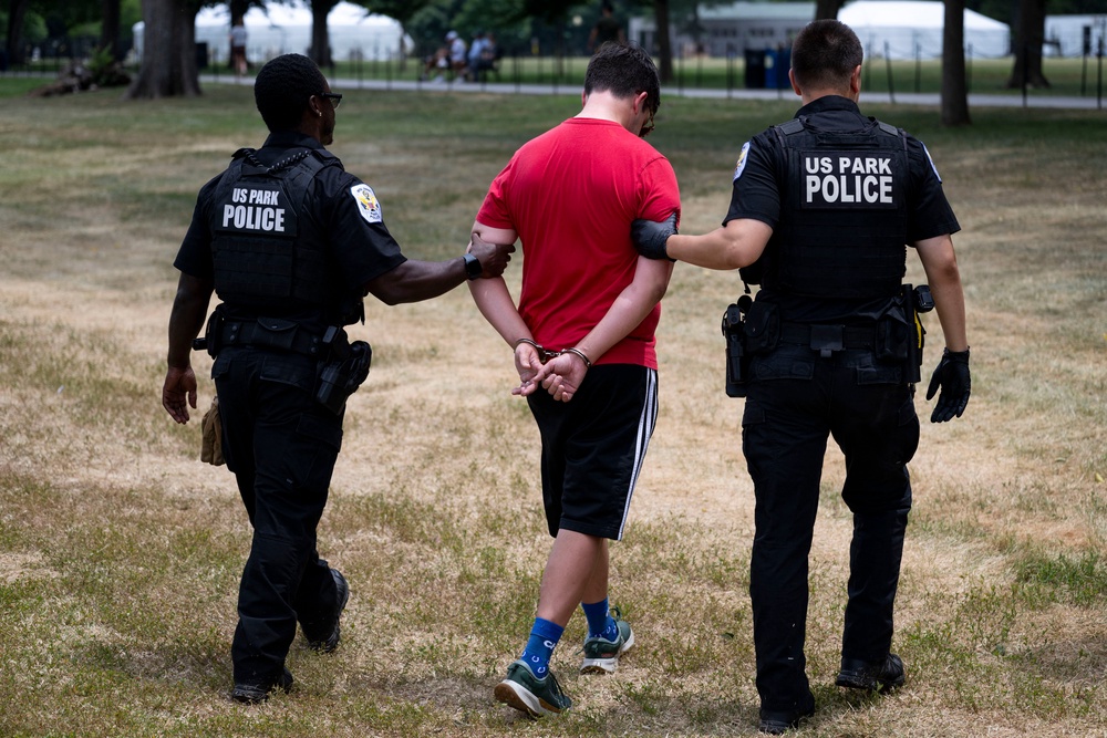 The president alleges vandals and paid protesters have targeted the pool project (AFP/Getty)