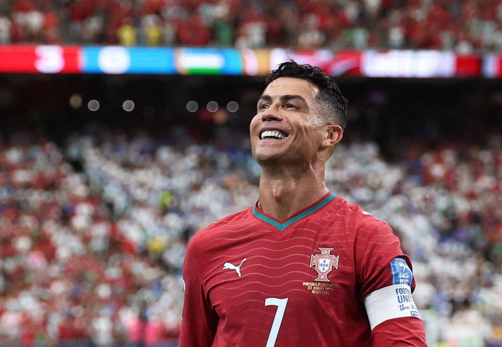 Image from: Portugal vs Uzbekistan LIVE: Cristiano Ronaldo on a hat-trick after silencing World Cup critics