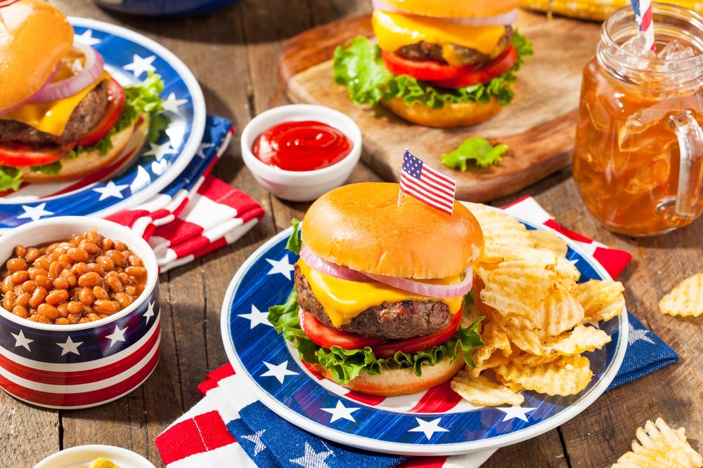 Hamburgers are the food that best represents America, the poll found (Getty/iStock)