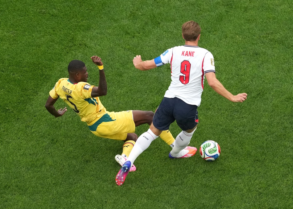 Thomas Partey up against England on Tuesday (PA)