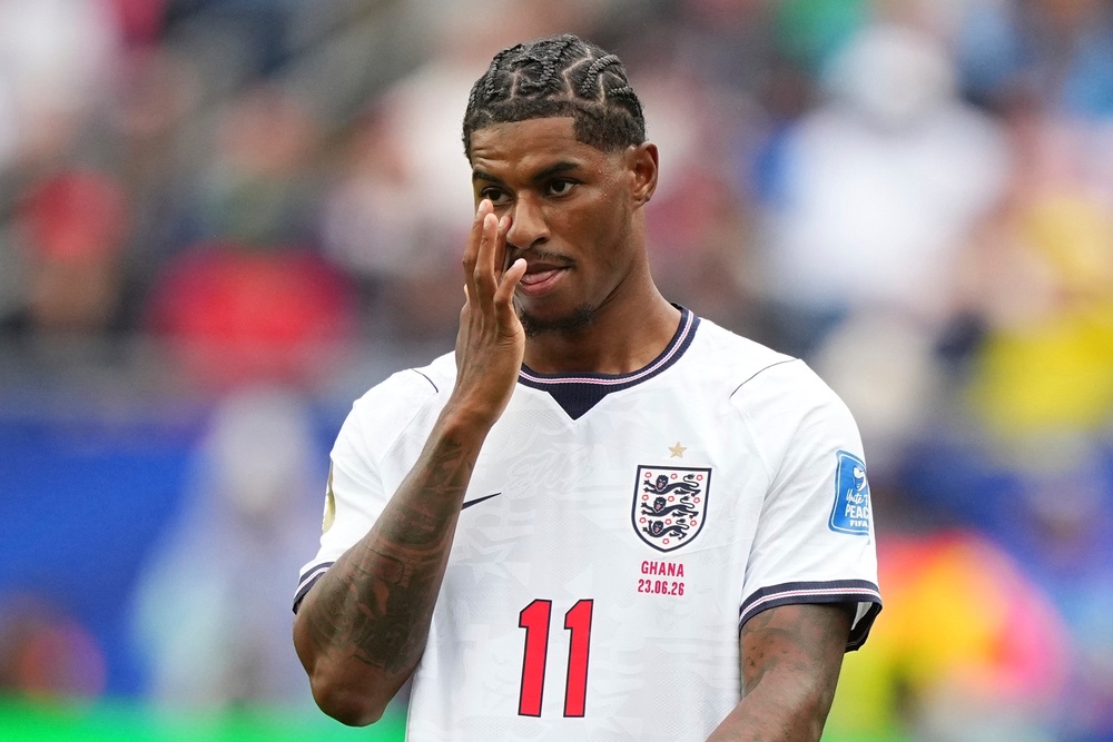 Marcus Rashford looked bright when he came on (AP)