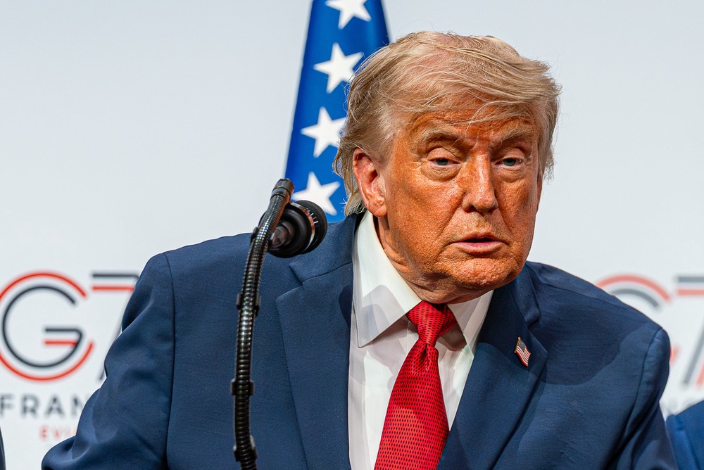 Trump and other world leaders gathered for a three-day international forum last week in Evian-les-Bains, France (AFP via Getty Images)