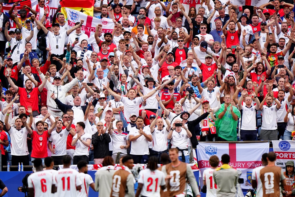 Thousands of fans travelled to Boston for the group game (Bradley Collyer/PA) (PA Wire)