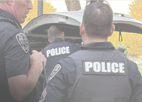 Officers with the Chico Police Department shown at Monday's horrifying scene (Chico Police Department)