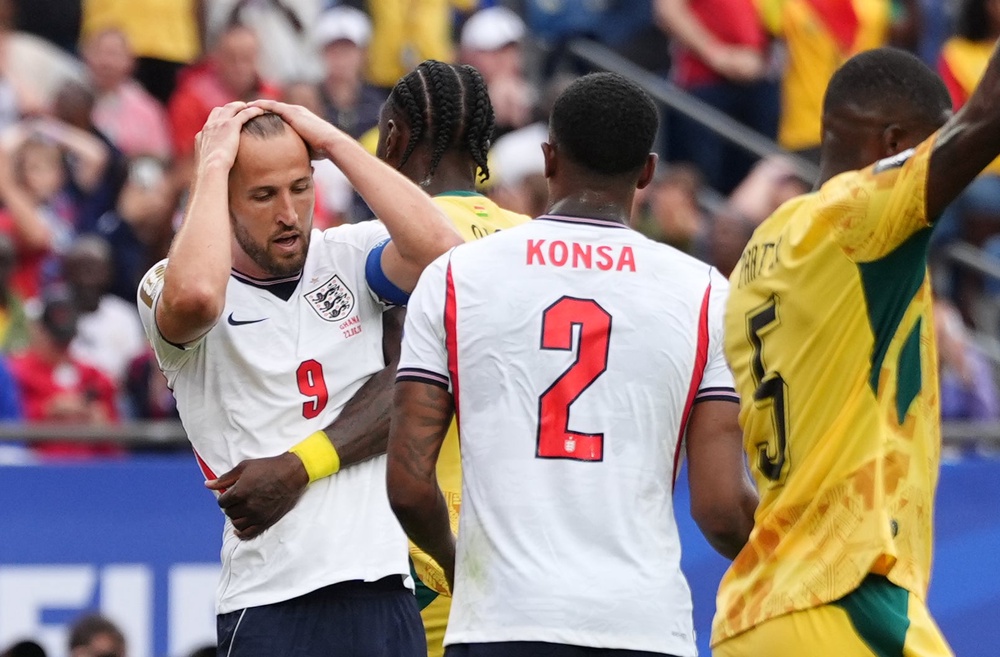 Harry Kane missed a chance towards the end of the game (Martin Rickett/PA) (PA Wire)